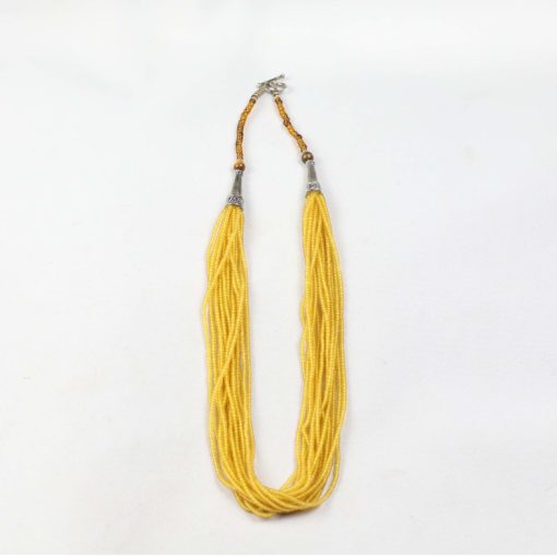 Yellow Zircon Multiple string Necklace for your beloved, Handmade