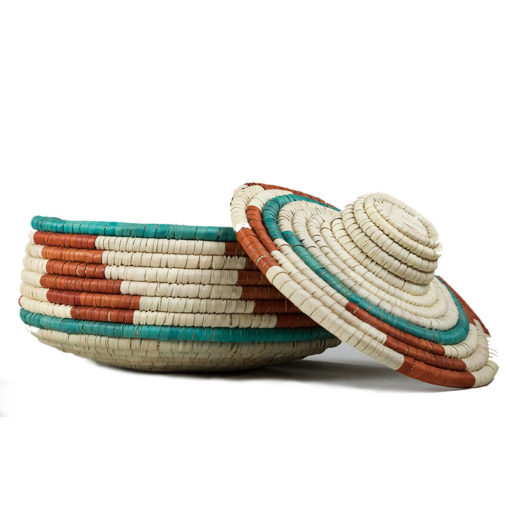 Handmade colorful eco friendly breadbasket
